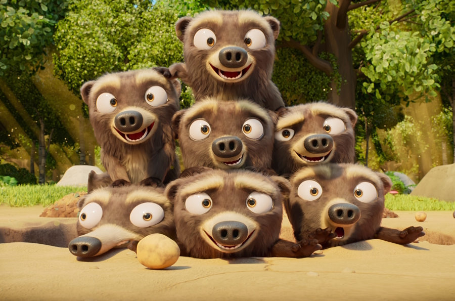 7 Bears stacked up smiling