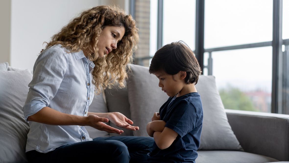 Kids lying what to do mom and son talking