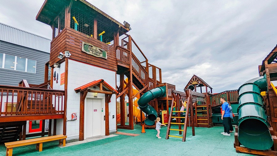 The rooftop playground at Imagine Children’s Museum in Everett