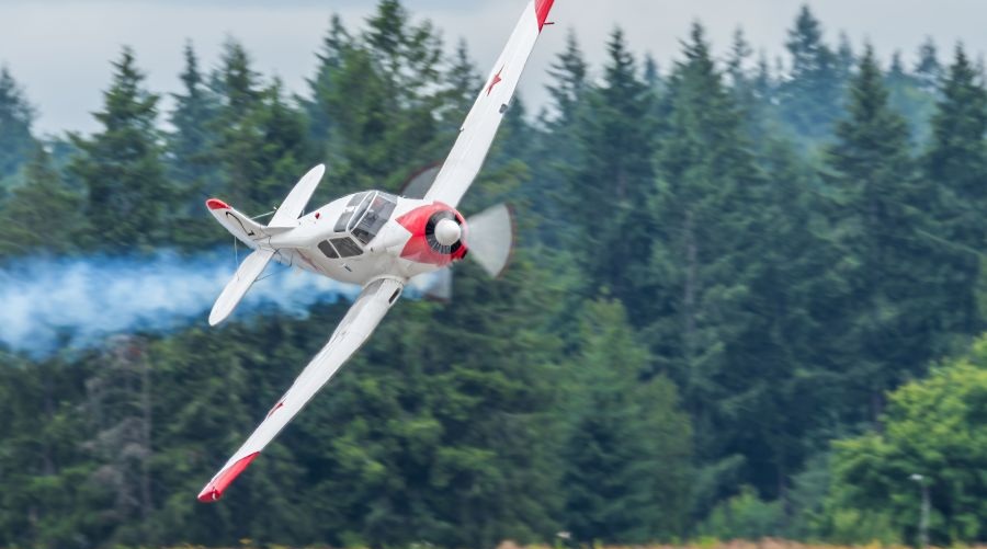 Planes soar overhead at the Olympic Airshow for Father’s Day