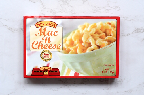 Box of frozen Mac 'n cheese