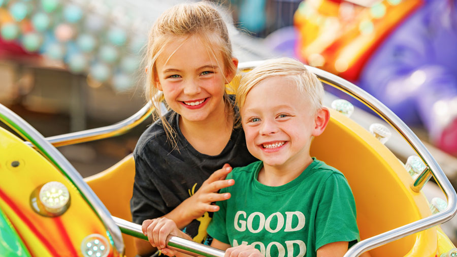 kids having fun at the Washington State Spring Fair