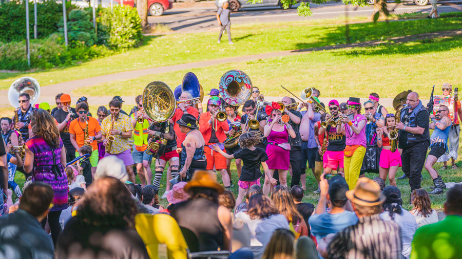 Have fun at HONK Festival West a Seattle spring festival