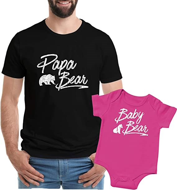 Matching outfit for dad and baby from Amazon