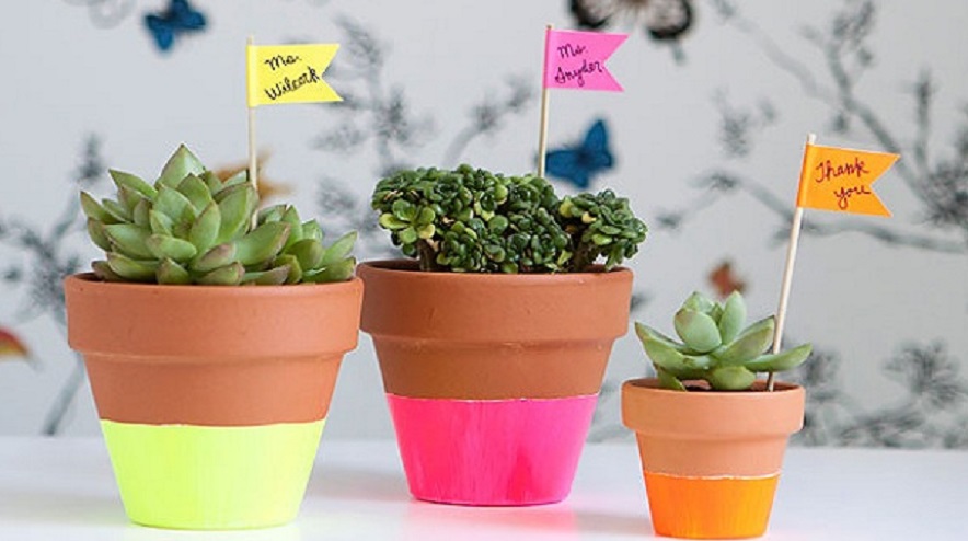 Painted pots