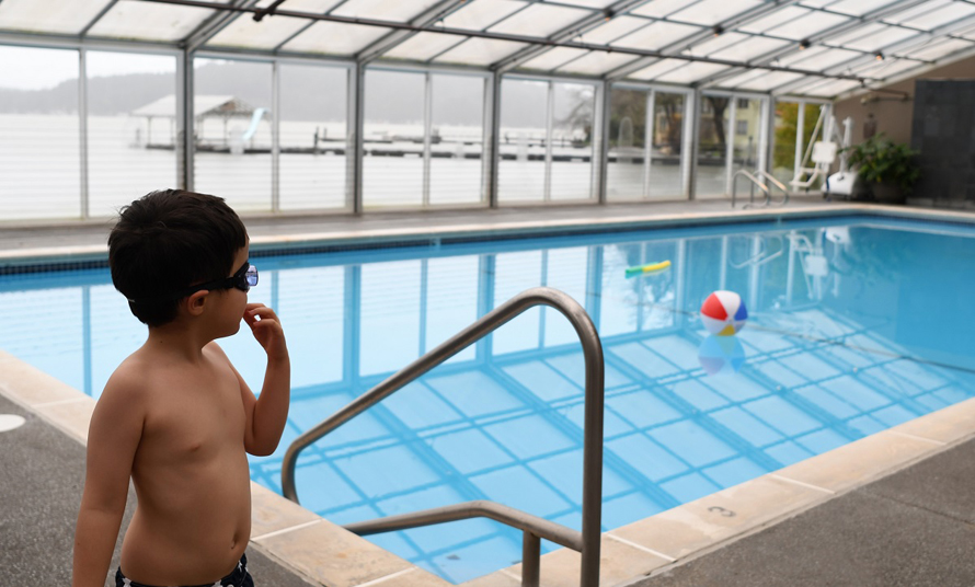 alderbrook resort and spa kid at an indoor pool