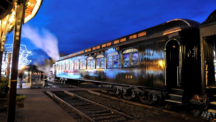 Catch a Santa train ride at the Northwest Railway Museum near Seattle