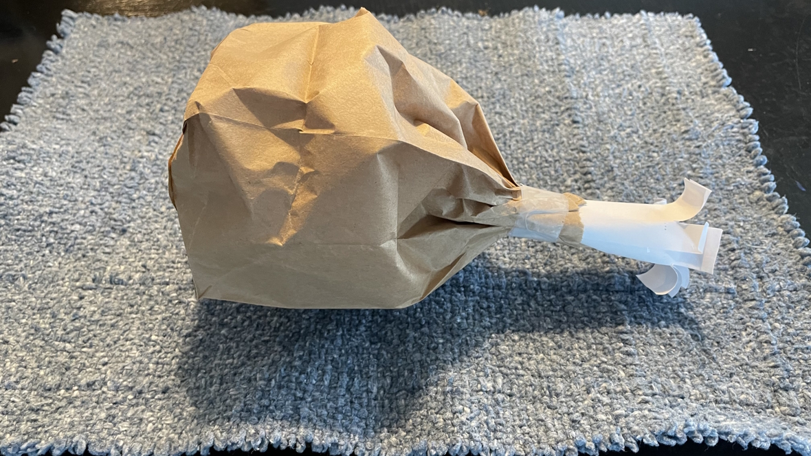paper turkey leg, a thanksgiving craft