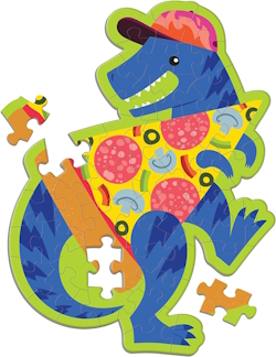 Mudpuppy Pizzasaurus Shaped Scratch & Sniff Puzzle
