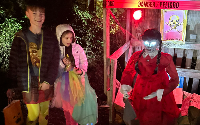 Trick or Tree: Glow-In-The-Dark Candy Egg Hunt