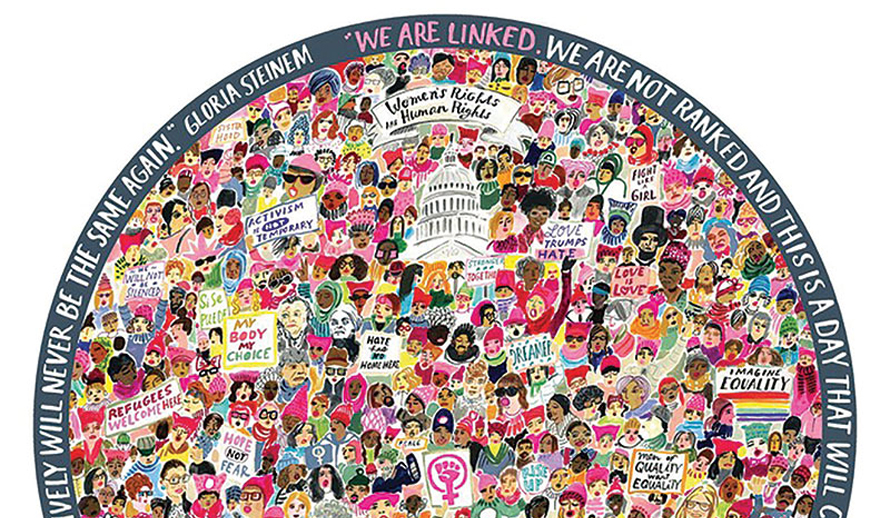 women's march puzzle for teens