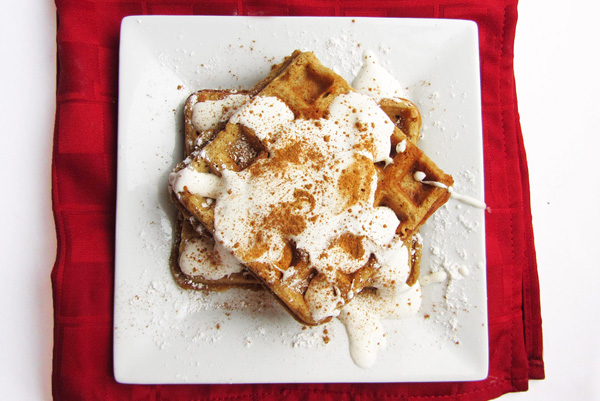 gingerbread waffles