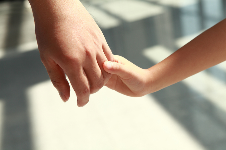 Holding hands