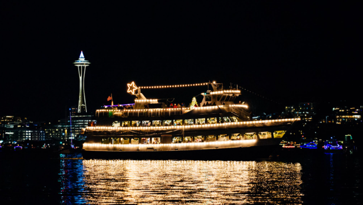 Christmas Ship Viewing at Mount Baker Beach