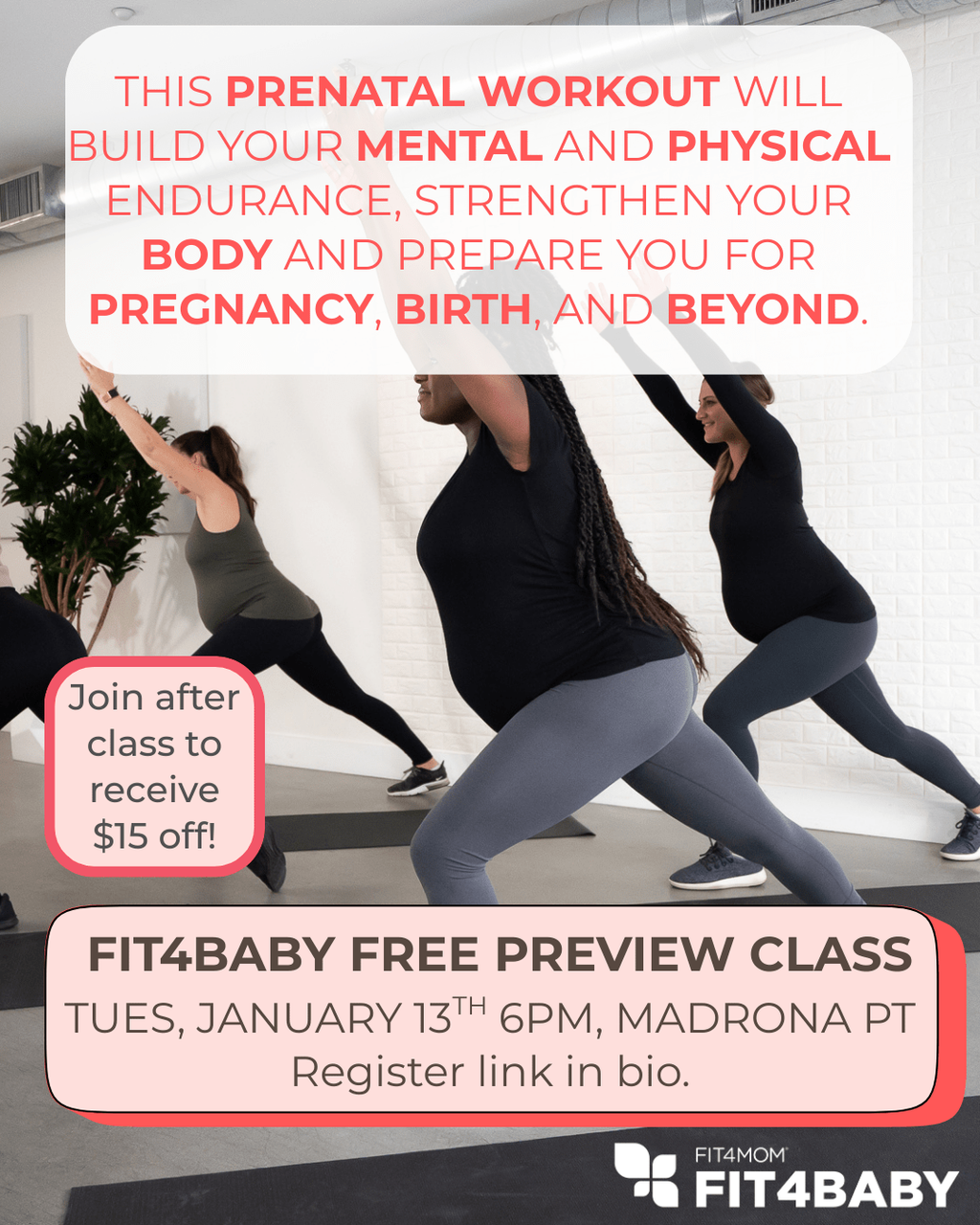 Free Prenatal Workout Preview Class