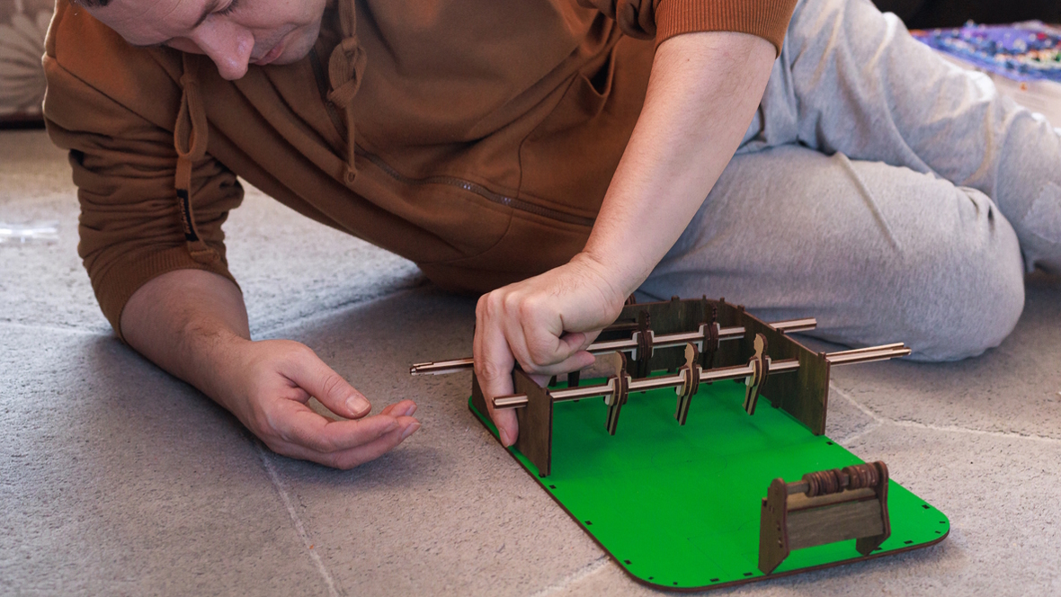 making a foosball table
