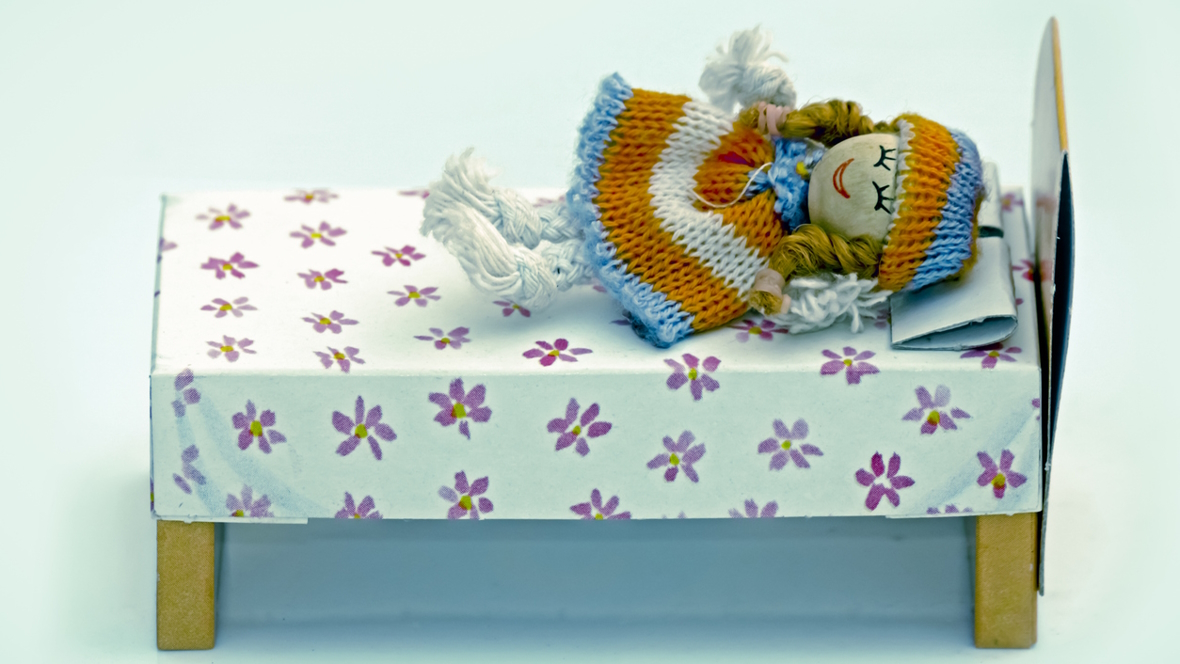 carboard doll bed
