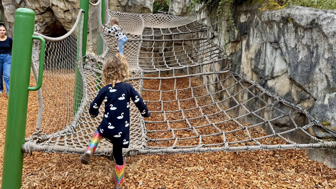 Little girl at NW Trek playground
