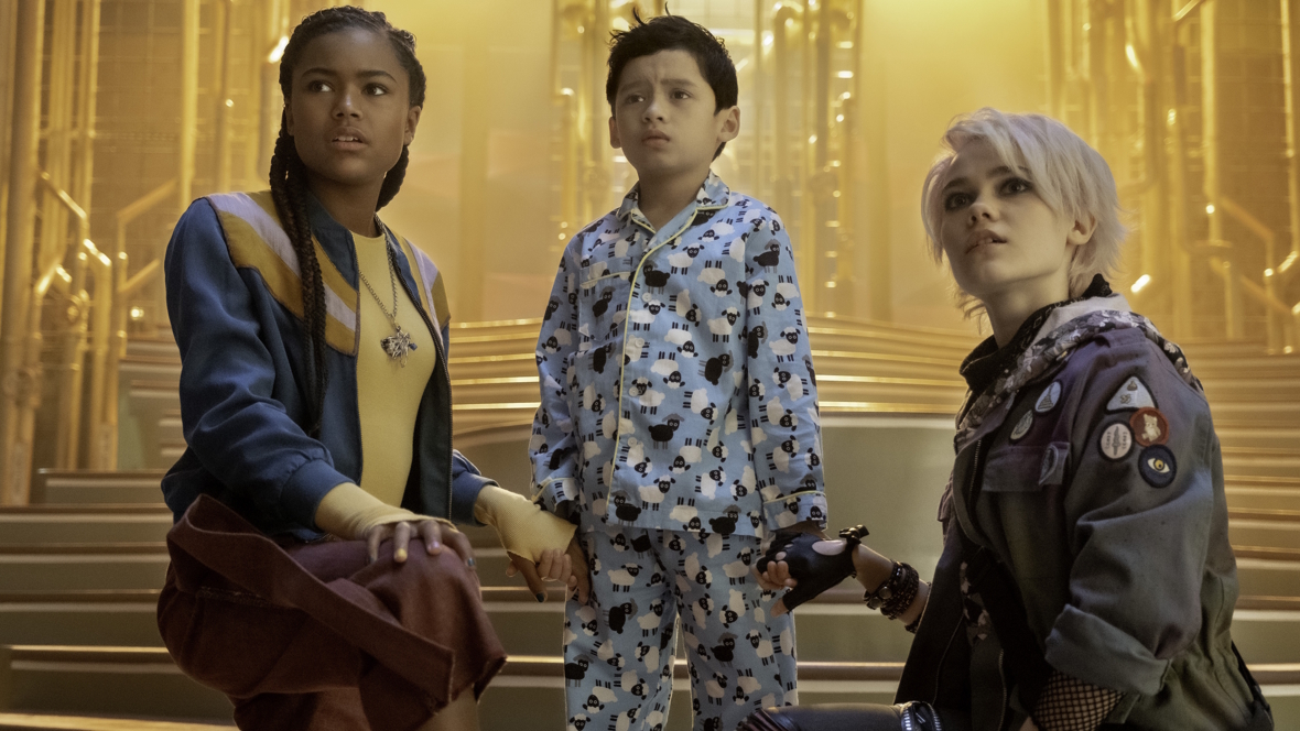 Still from the movie The Babysitter's Guide to Monster Hunting