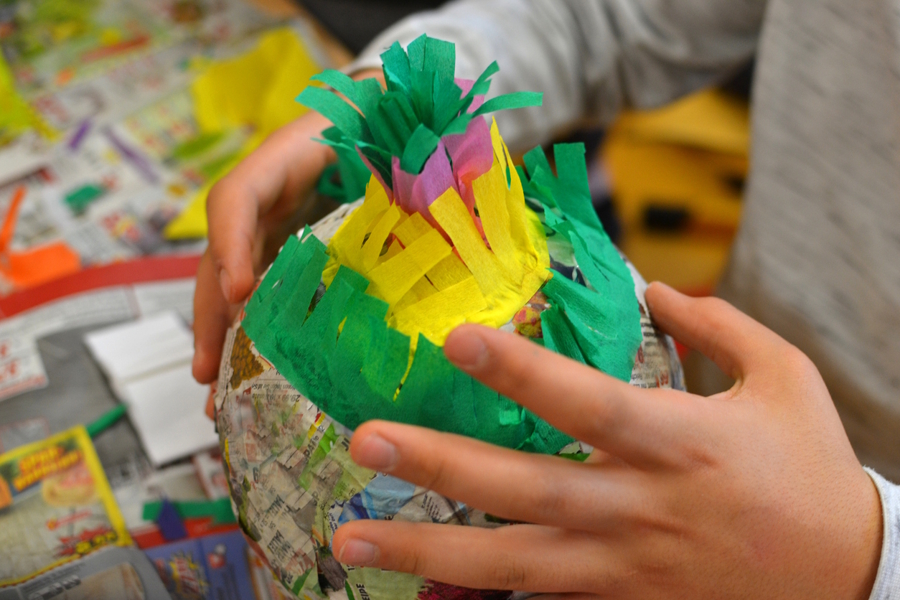 a paper mache project