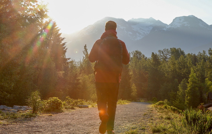 man-hiking