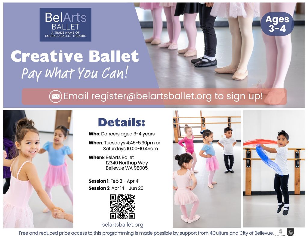 Creative Ballet for 3-4 Year-Olds
