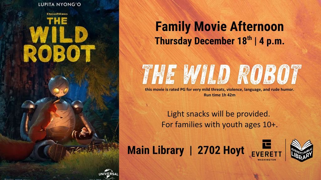Family Movie Afternoon: The Wild Robot