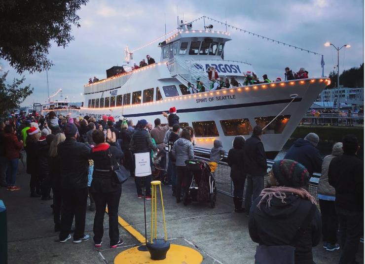 Christmas Ship Viewing at the Ballard Locks