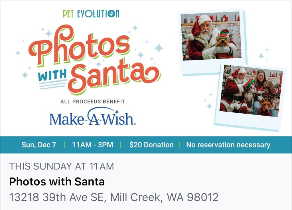 Santa Photos at Pet Evolution