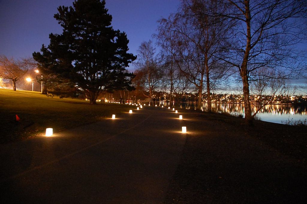 Pathway of Lights at Green Lake