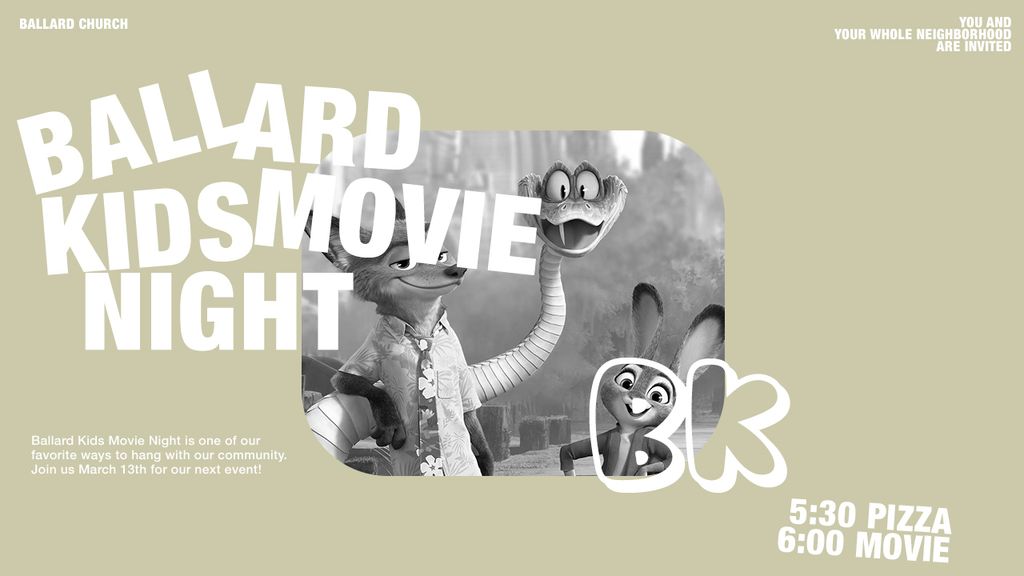 Ballard Kid’s Movie Night