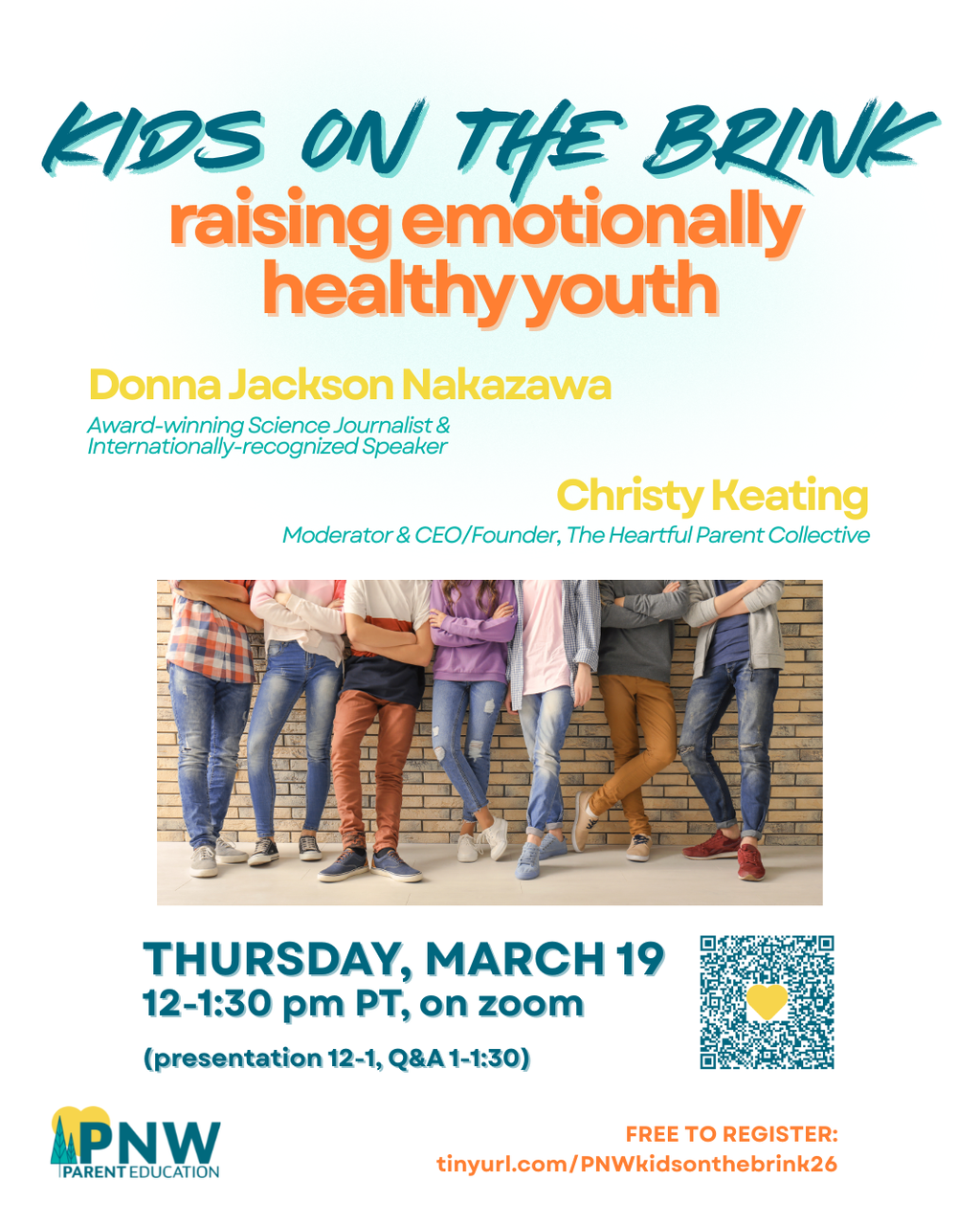 Virtual: Kids On The Brink – Raising Emotionally Healthy Youth