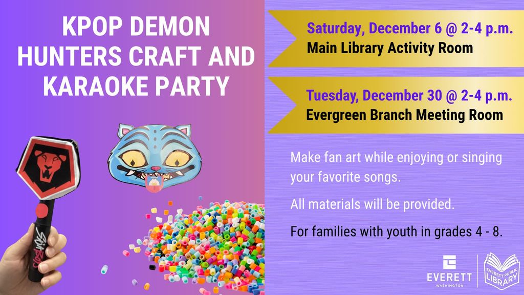 KPop Demon Hunters Craft and Karaoke Party