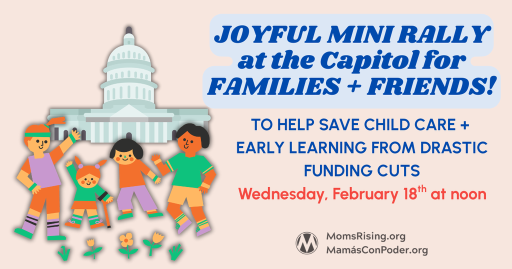 Mini-Rally for Kids & Parents to SAVE Child Care and Early Learning