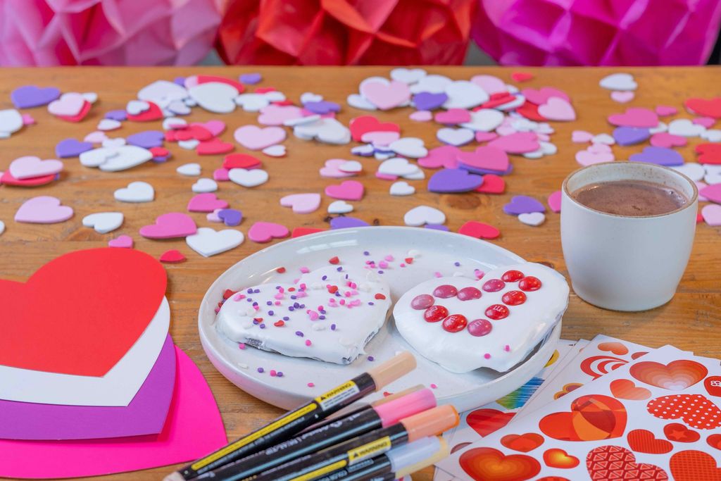 Kids’ Valentine Cookie Decorating + Crafts