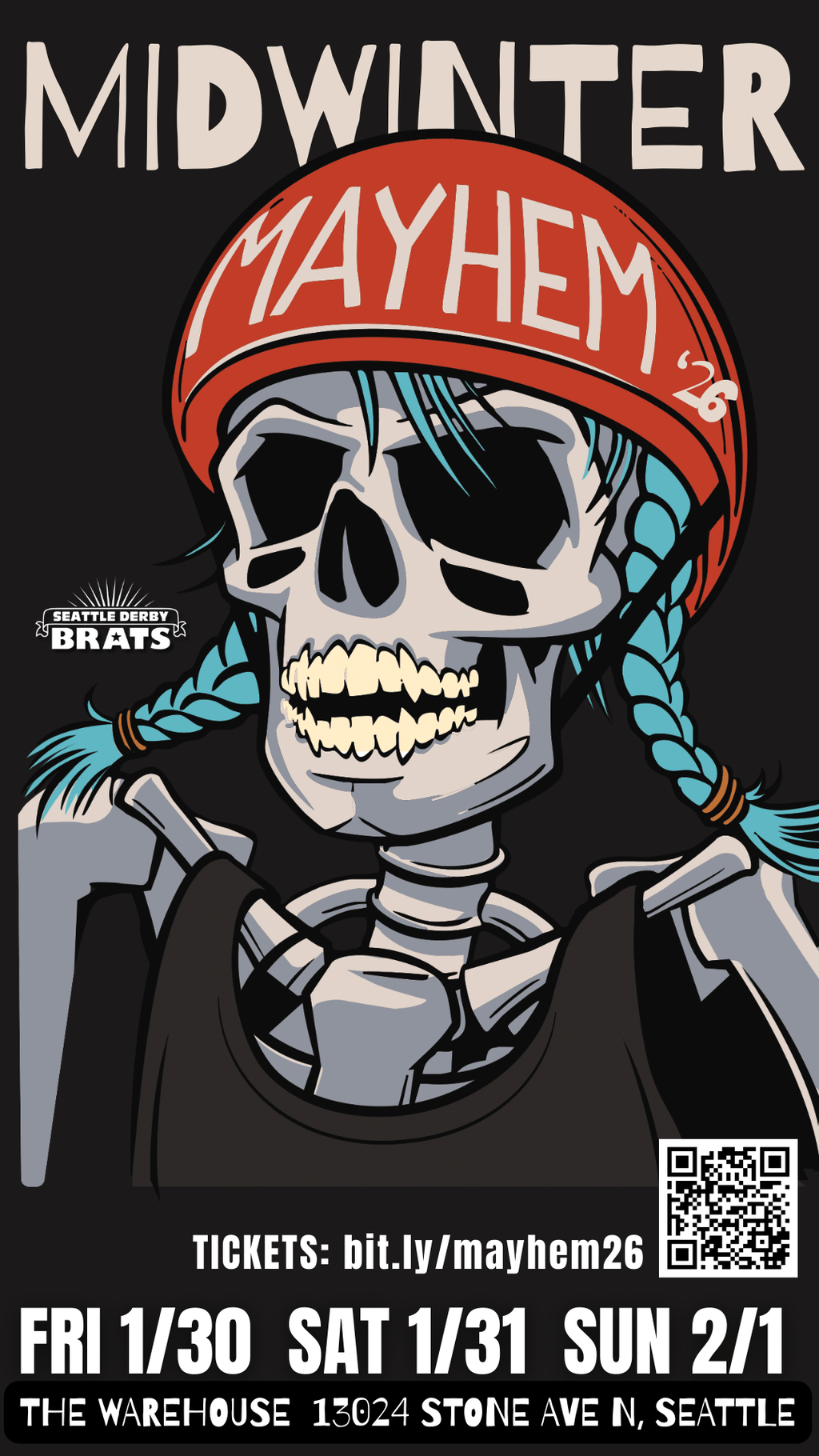 Midwinter Mayhem Junior Roller Derby Tournament