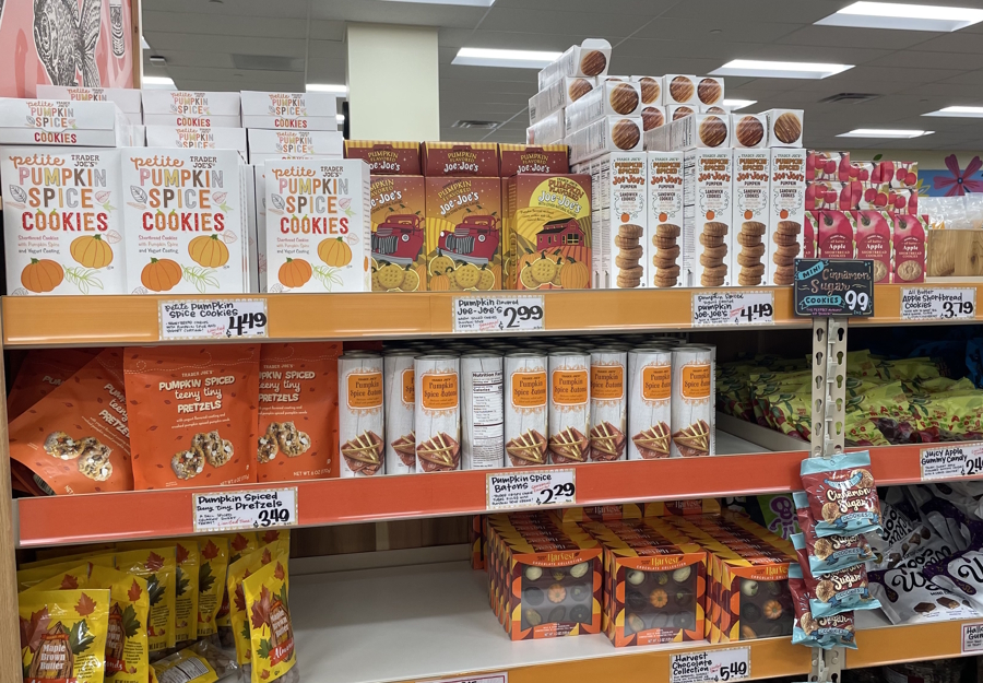 pumpkin spice treats at Trader Joes