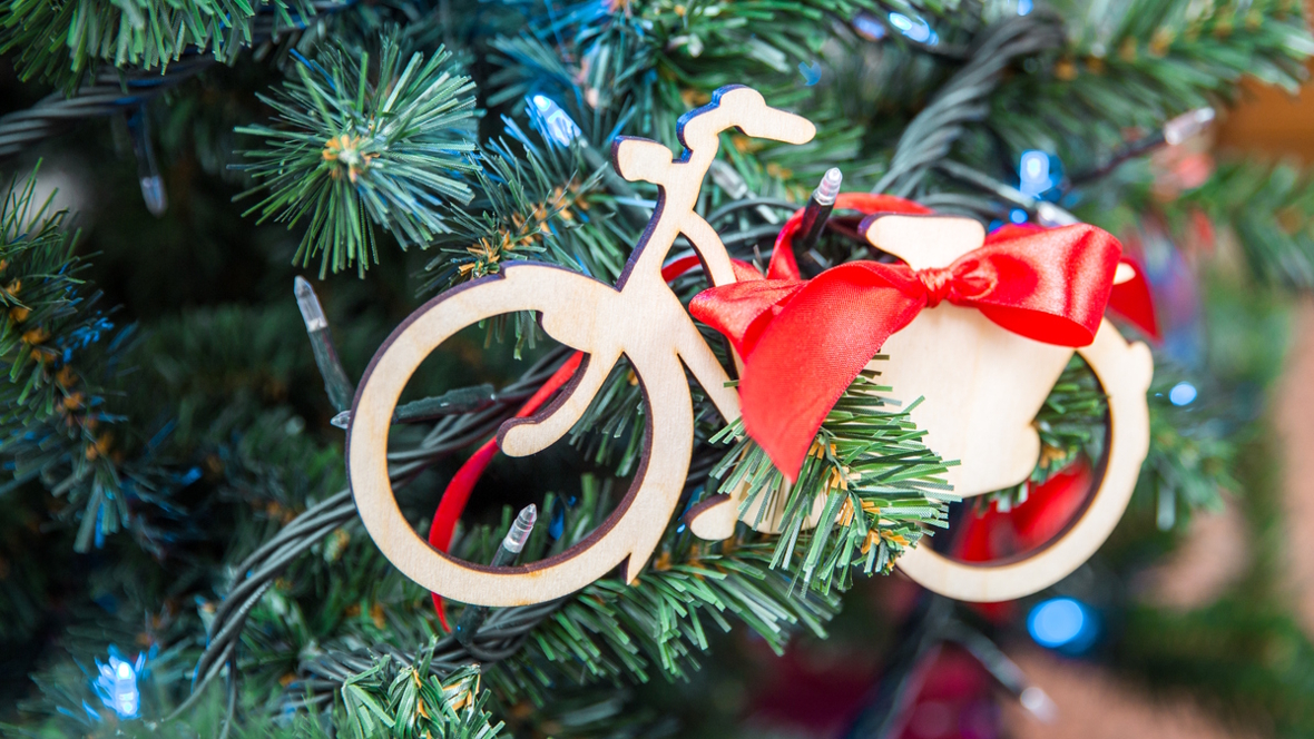 bike Christmas tree ornament