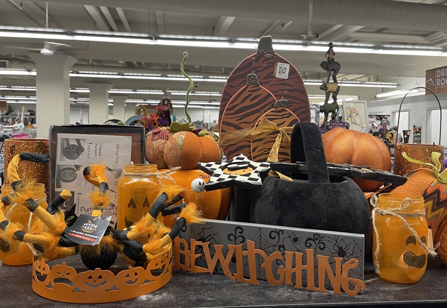 Halloween display at goodwill