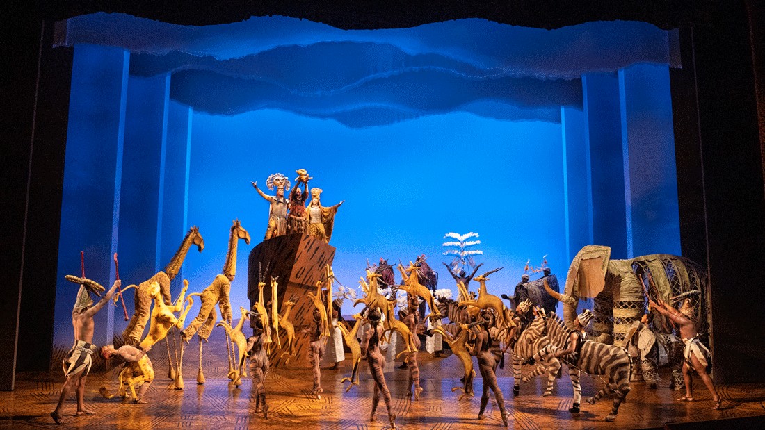 “The Circle of Life” performed onstage during "The Lion King" musical, running now in Seattle
