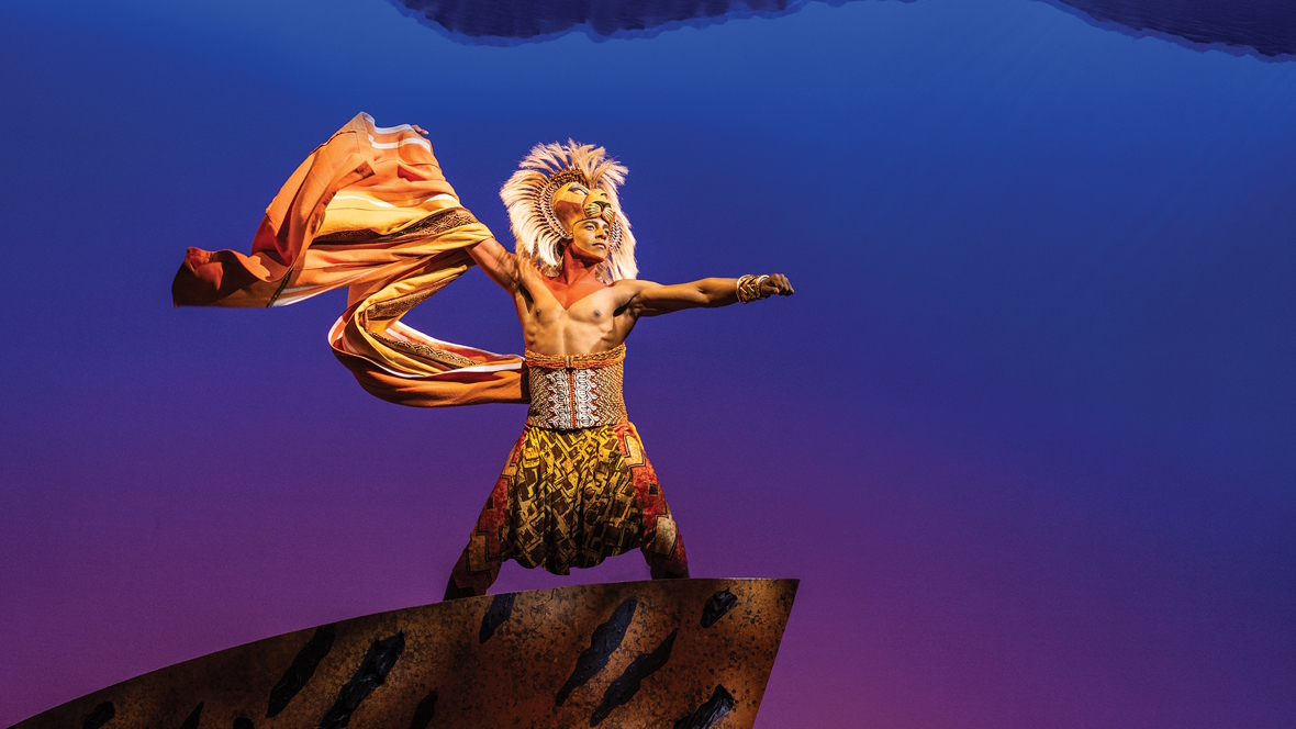Vincent Jamal Hooper as Simba in “The Lion King.” Photo by Evan Zimmerman, MurphyMade