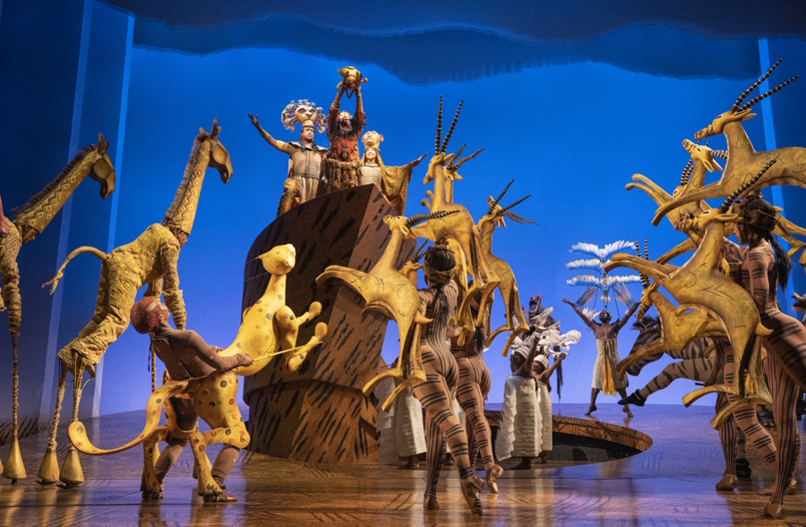 Performers in the live show The Lion King