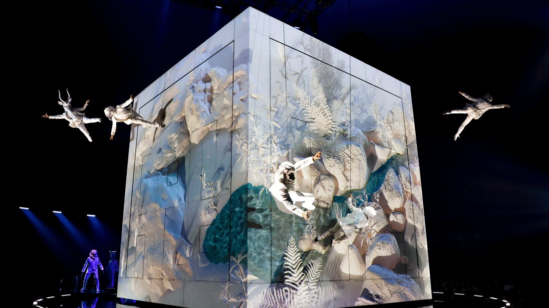 Vertical Ballet performance during Cirque du Soleil "Echo," a top family activity coming to Seattle in 2026