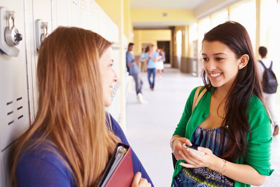 two girls at school who like each other