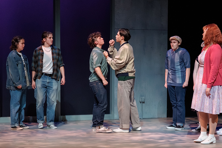 youth in a play, The Outsiders at the Seattle Rep
