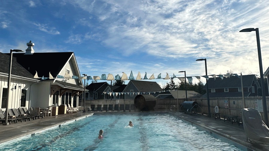 outdoor pool at Seabrook on a sunny day