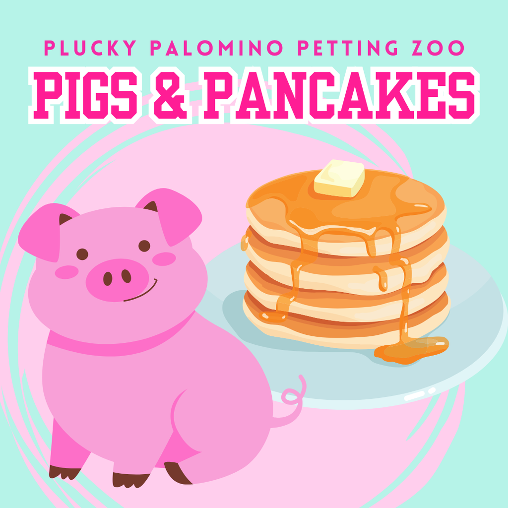 Pigs and Pancakes at Plucky Palomino Petting Zoo