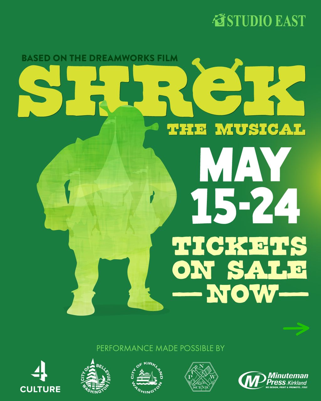 ‘Shrek, The Musical’ Presented by Studio East