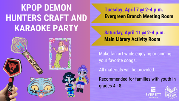 KPop Demon Hunters Craft and Karaoke Party