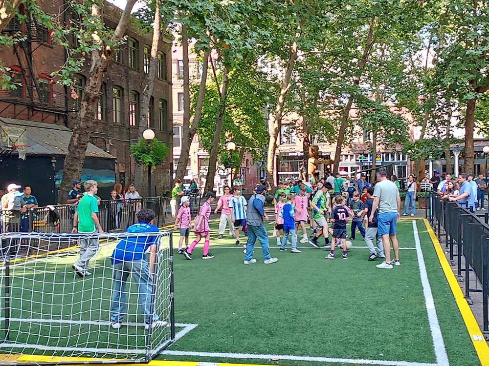 Pitchside at the Square